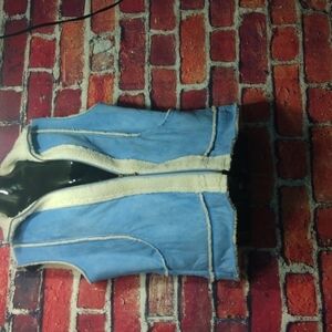 WindRiver blue faux fleece vest L